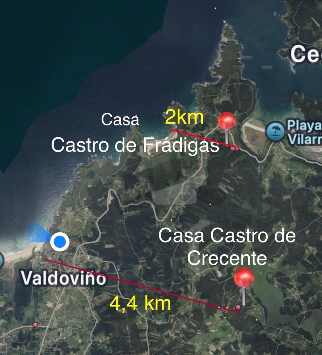 فيلا Casa Castro De Crecente Valdoviño المظهر الخارجي الصورة